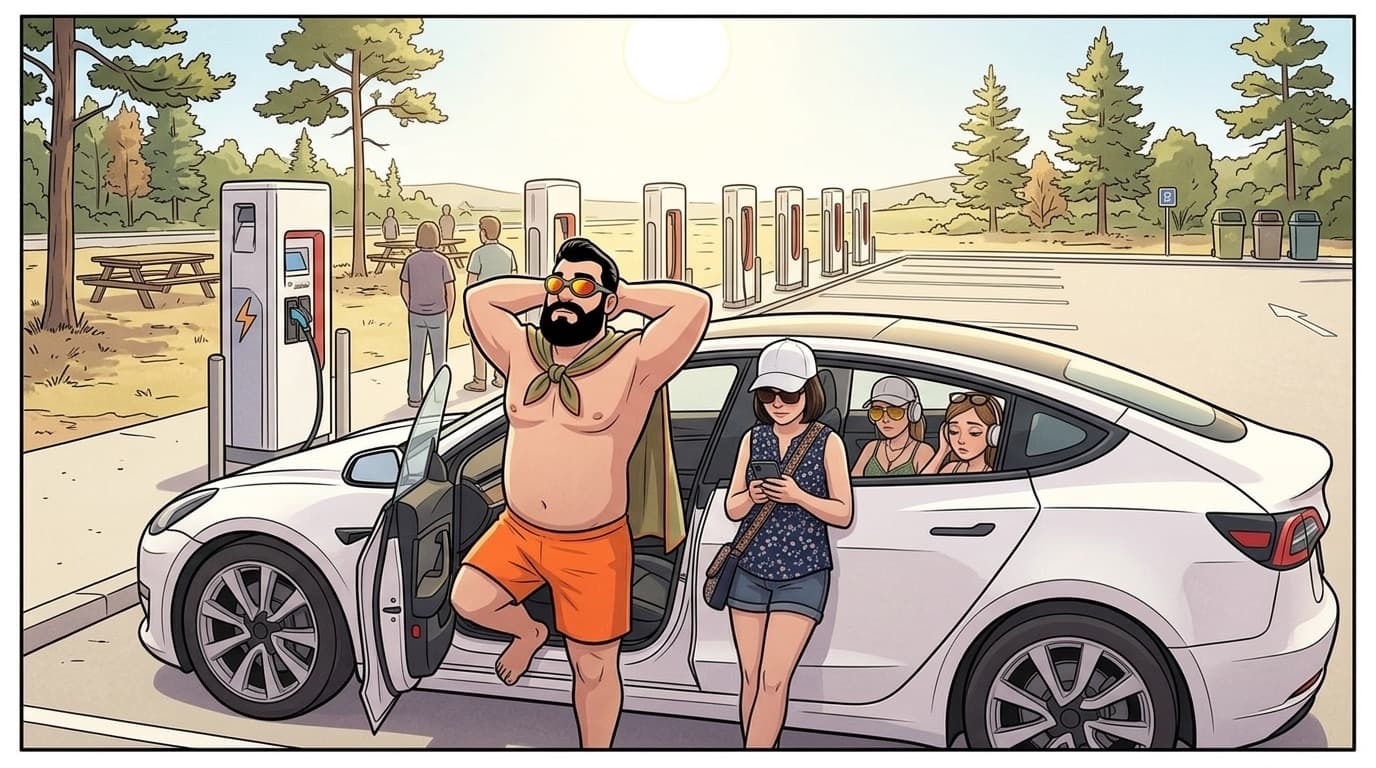 La halte sur la route